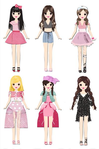 6. Raritätskarten und Glanzdetails im for paper doll printable templates blind bag ideas