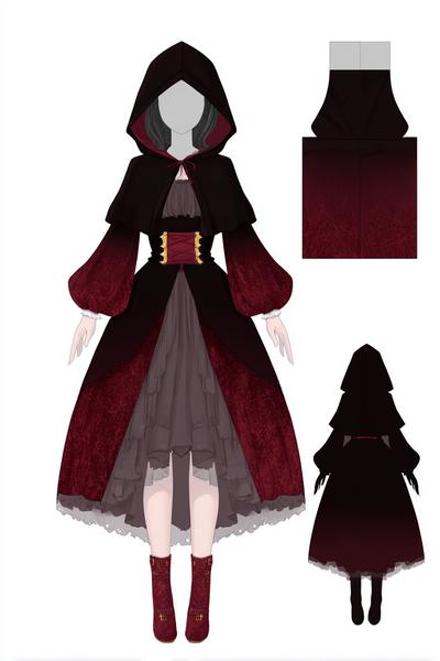 9. Fantasy-Relikte und Umhang-Varianten als for paper doll printable templates gacha ideas