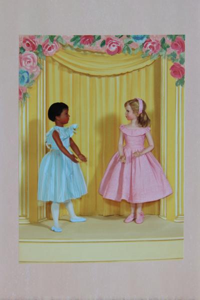 4. Kleines Bühnenheft als Paper Dolls Book mit Kulissenrahmen und Nummernregister