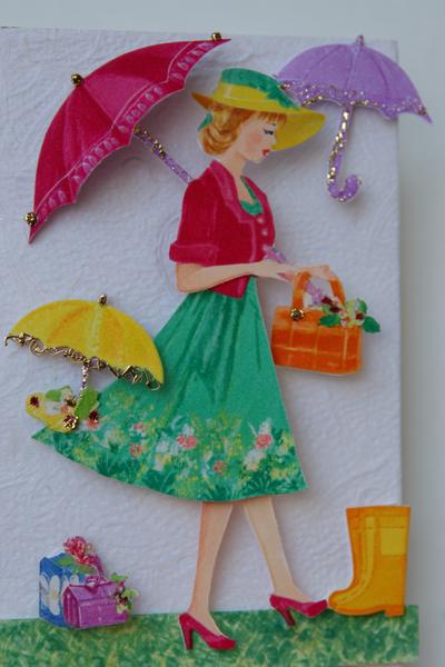 6. Jahreszeiten-Album als Paper Dolls Book mit vier Farbpaletten und Wetter-Accessoires