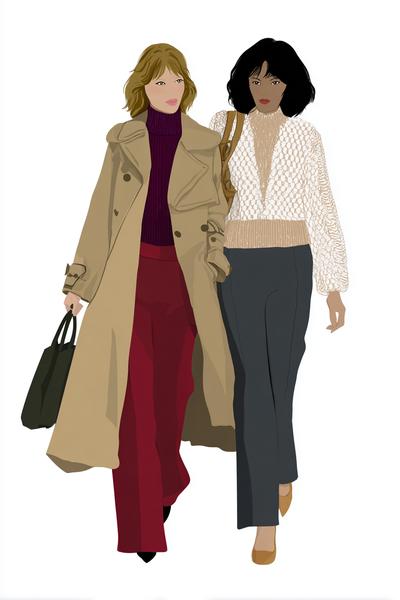 8. Schichten-Look für Paper Dolls Clothing mit Trenchcoat, Strick und sichtbaren Säumen
