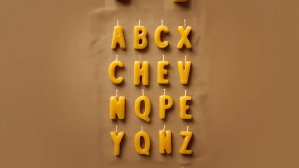 Buchstaben Kerzen personalisieren
