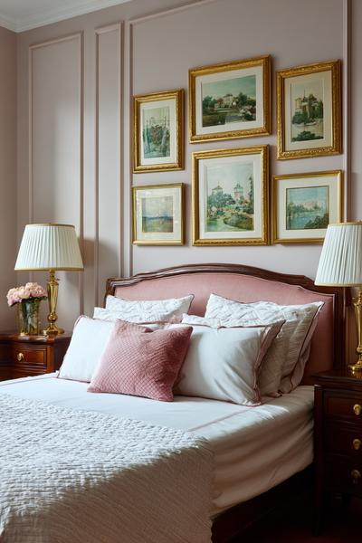 28. Vertikale Säule als Photo Wall Collage Bedroom Layout Simple neben dem Spiegel