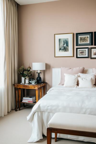 5. Minimalistische Linien und viel Wandluft als for photo wall collage bedroom aesthetic ideas