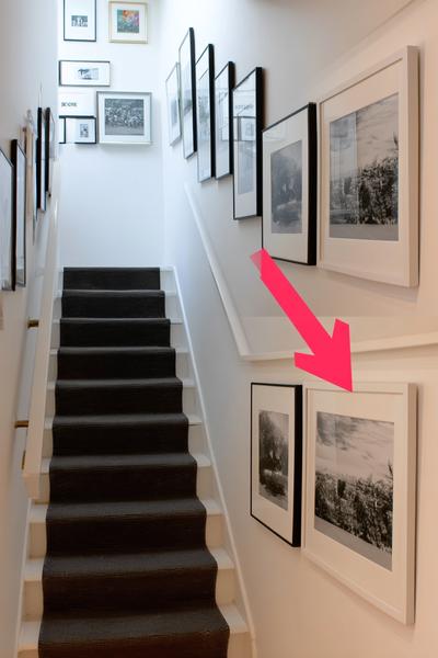 7. Treppenaufgang mit gleichmäßigen Kanten für for photo wall collage ideas layout stairs ideas