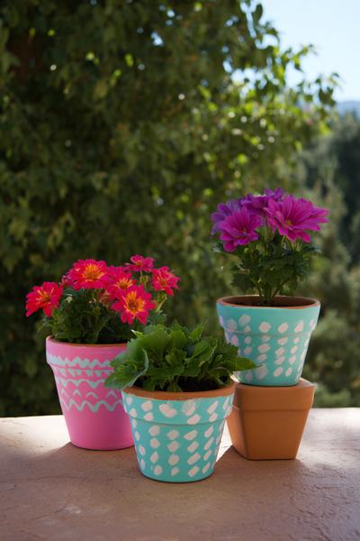 19. Kreide-Tafel-Look für Pottery Painting Ideas Easy Flower Pots mit Etikettfeld