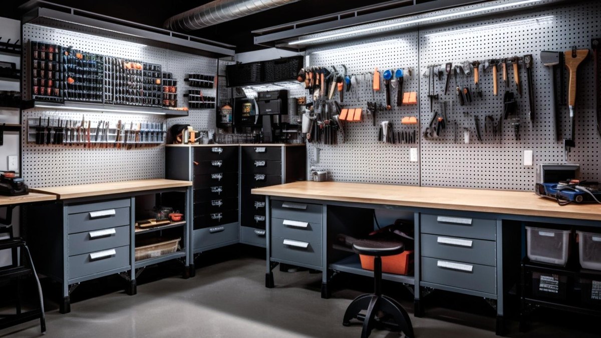 Professionelle Handwerker Werkstatt