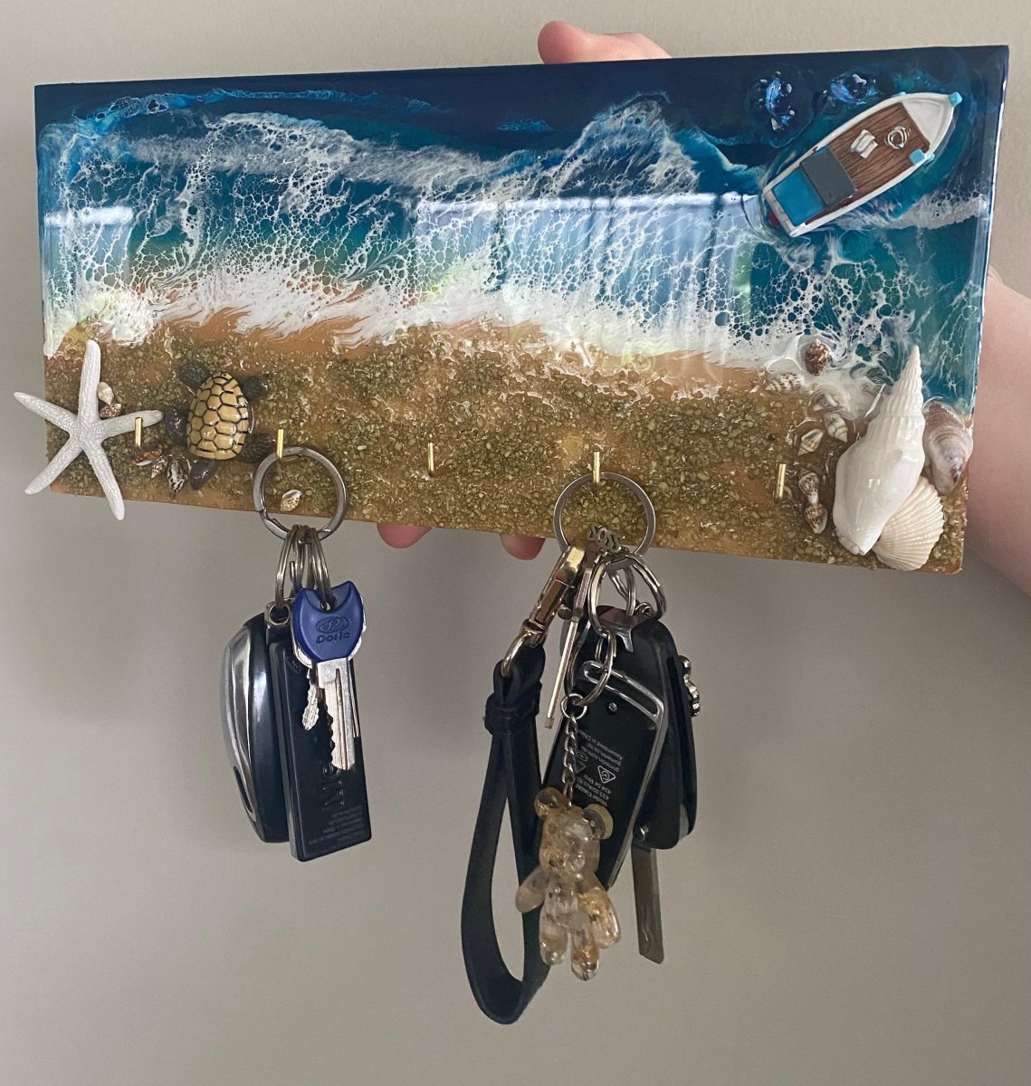 Großes Resin Schlüsselbrett