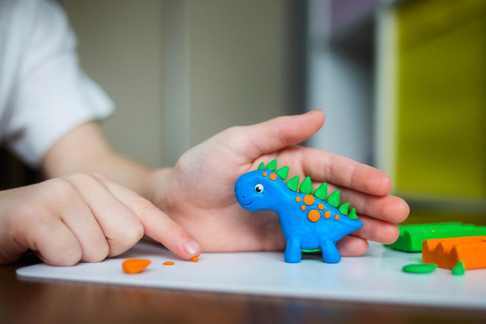 Salzteig Dinosaurier Kinder