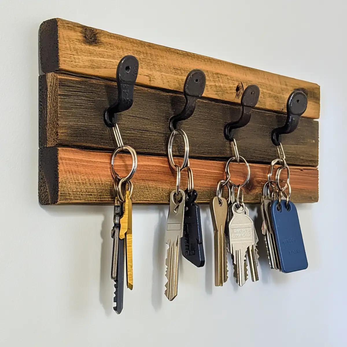 Schlüsselbrett aus Holz