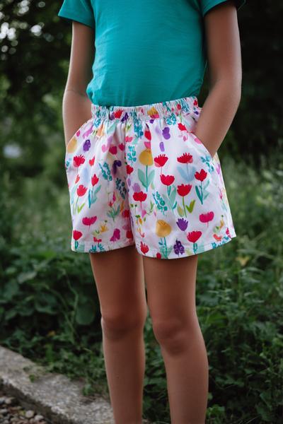 7. Gummibund-Shorts für Sewing Projects Clothes Beginner mit tiefen Taschen