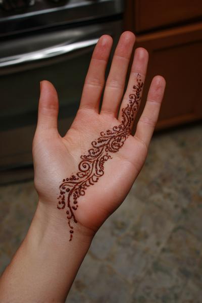 13. Schmale Handkanten-Ranke für for simple henna designs hand palms side ideas