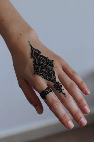 30. Zweifarb-Effekt durch Schattierung for simple henna designs hand unique ideas