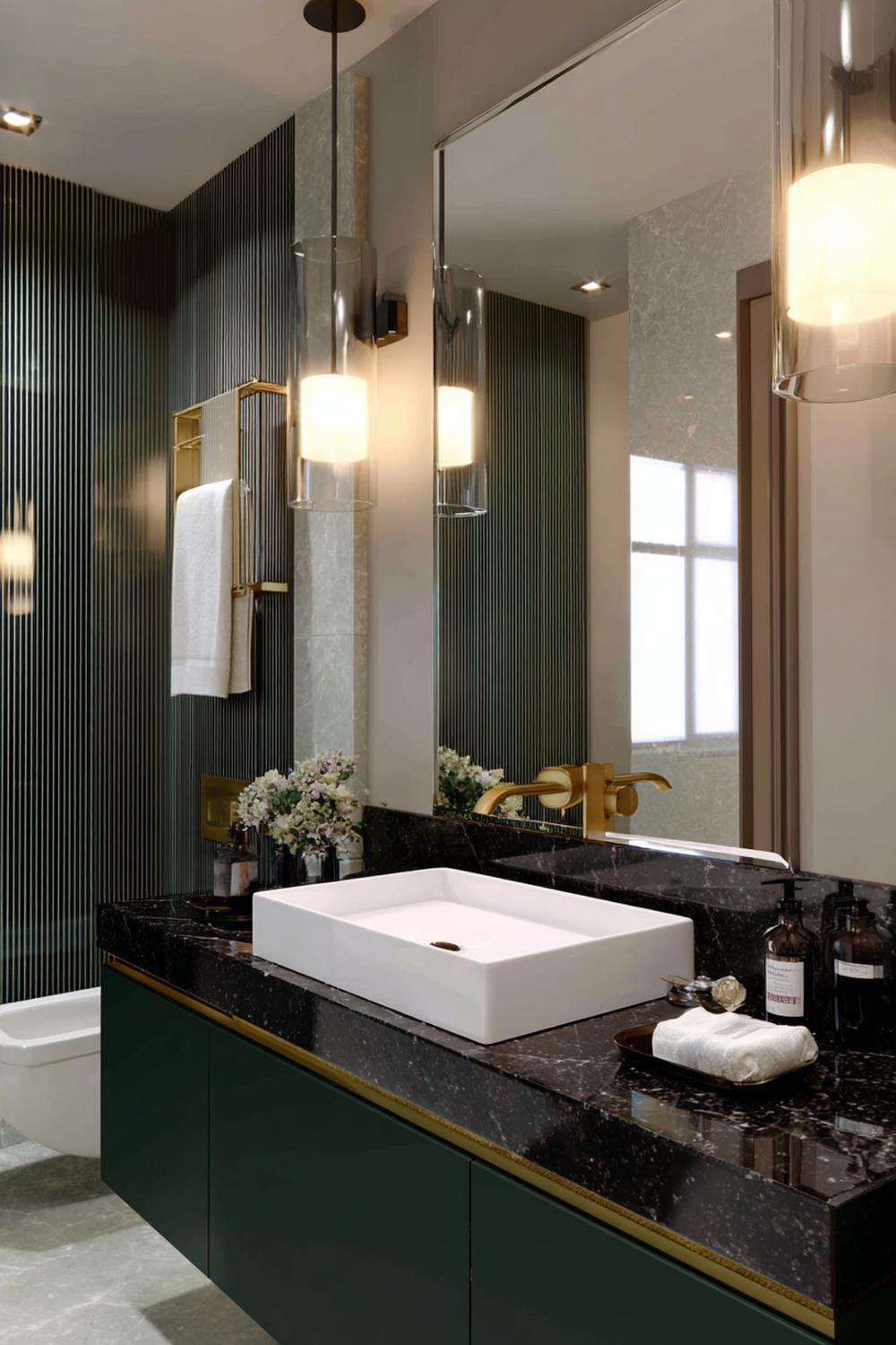 40 Spiegeldeko Bad Ideen: Stilvolle Szenen rund um den Spiegel für ein ästhetisches Badezimmer