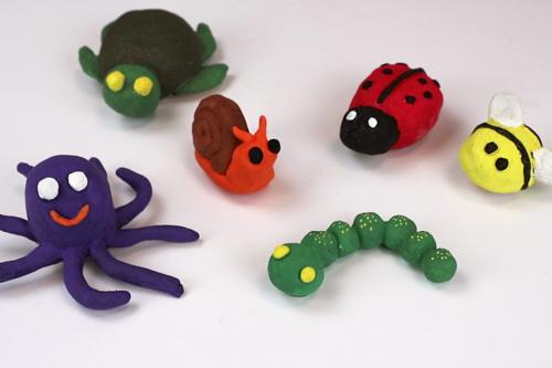 Salzteig Tiere basteln Kinder