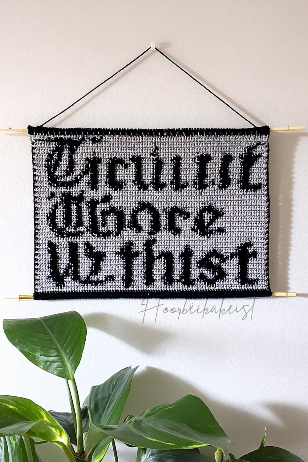 Typografie-Wandbehang