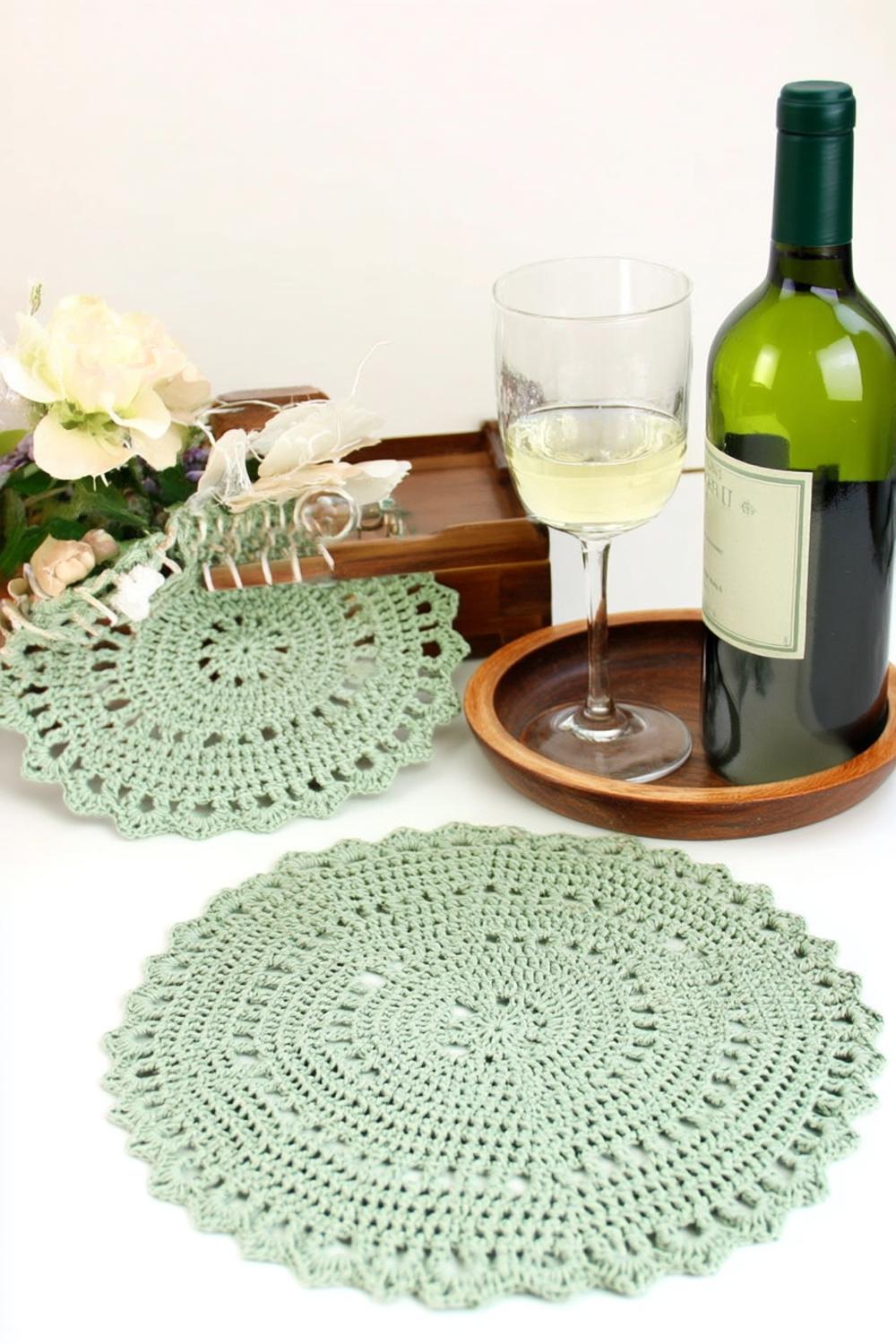 Elegante Spitze in Mintgrün