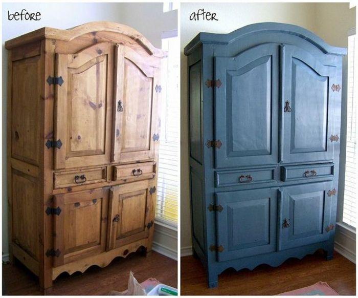 Vintage Schrank neu gestrichen