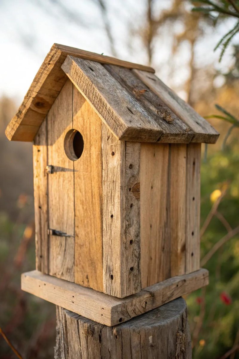 Vogelhaus aus Restholz