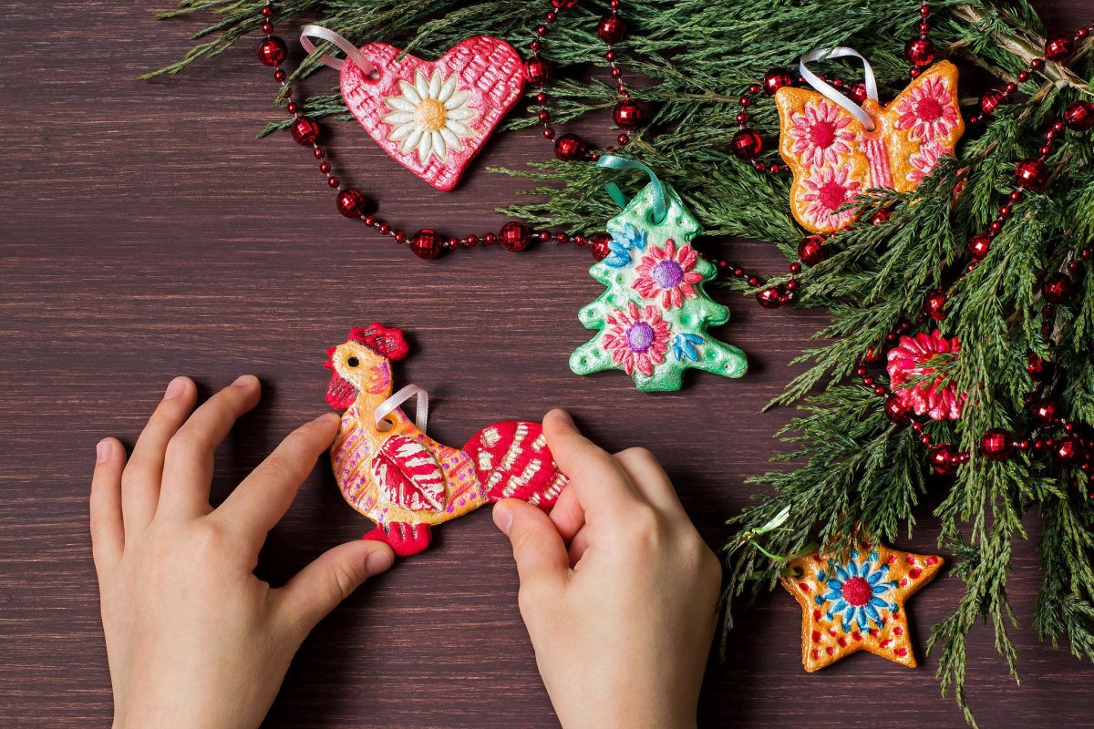 Weihnachtliche Salzteig Figuren